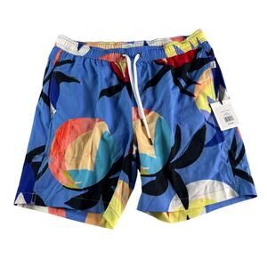 Onia Men's sz Large Swim Trunks Dreamy Night Morning Haze Tropical Blue NWT